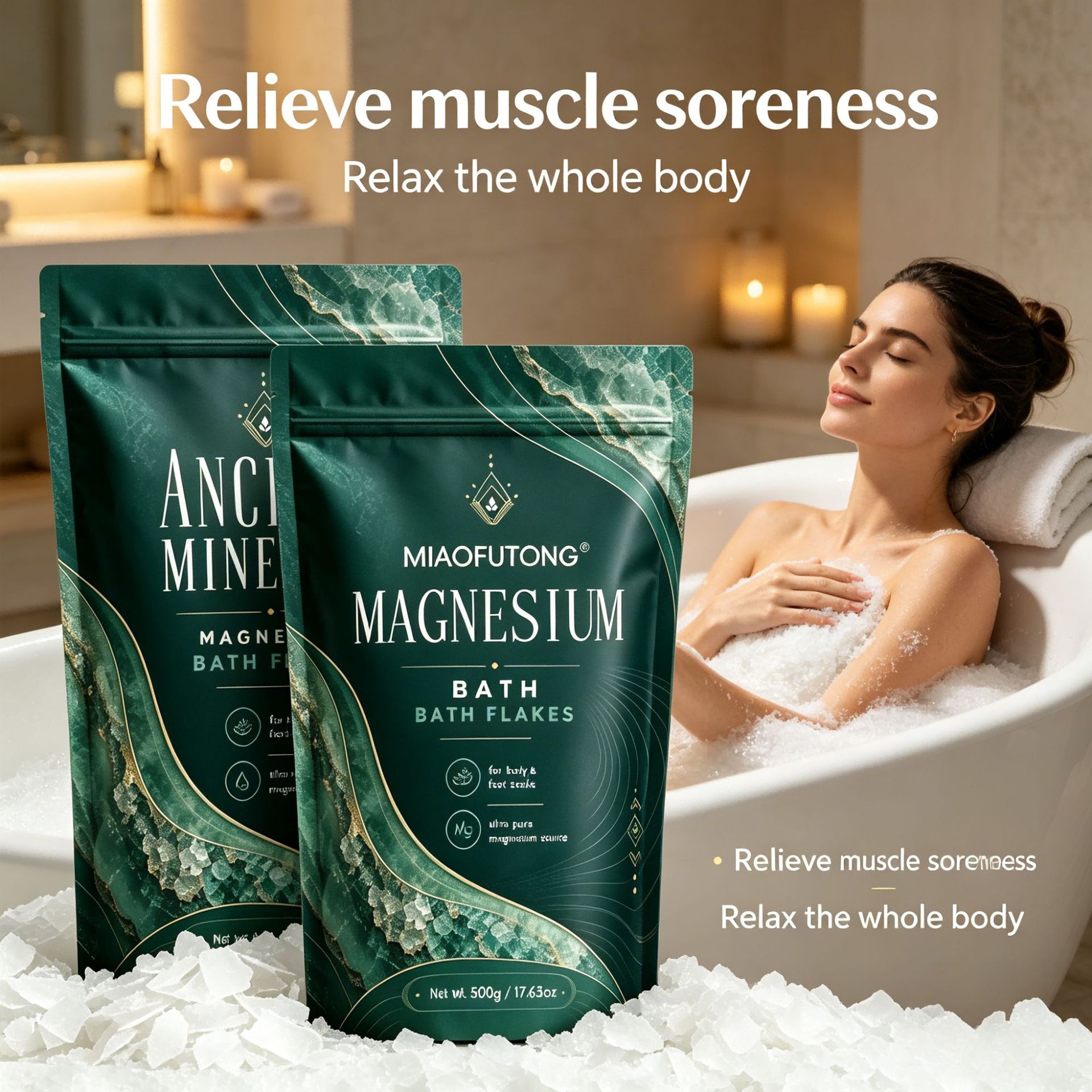 Mineral Magnesium Bath Salt 50 - огляд і ціна Bath Salts Magnesium
