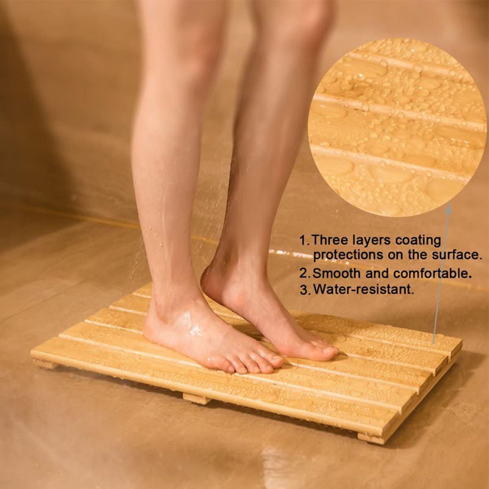 Bamboo Bath Mat Stylish Heavy  - огляд і ціна Bamboo Bath Mat