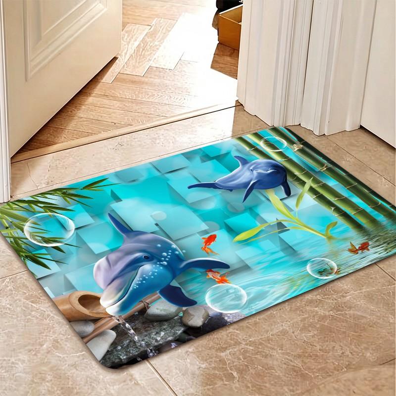 1 Piece Underwater Dolphin Bam - огляд і ціна Bamboo Bath Mat