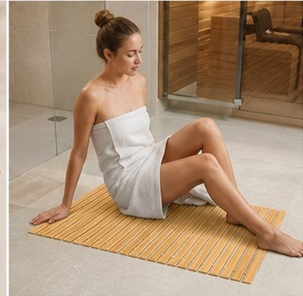 Bamboo Bath Mat Non-slip Rug A - огляд і ціна Bamboo Bath Mat