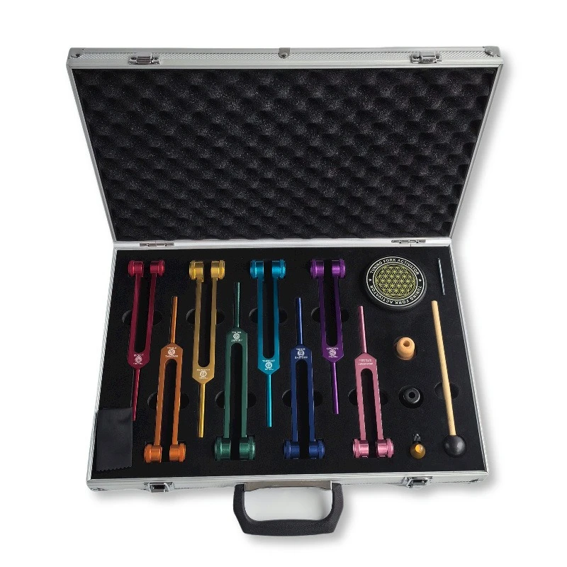 Colorful Tuning Fork Set Medit - огляд і ціна Health & Wellness Unlimited